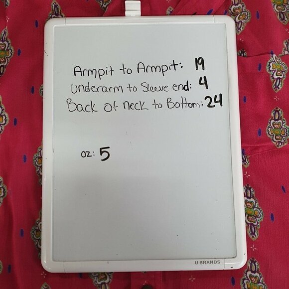 Raga Small Alice Button Down Short Sleeve Boyfriend Medallion Shirt Viscose - Picture 10 of 10